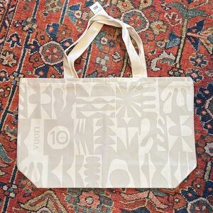 NWT Vuori 10 year anniversary Beige Canvas Tote Bag